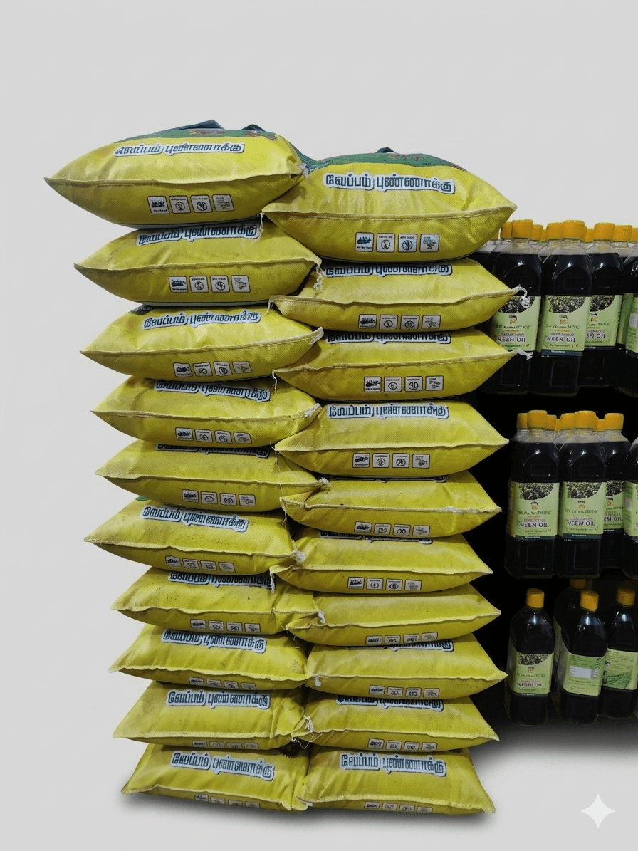 Neem Cake Bags & Neem Oil